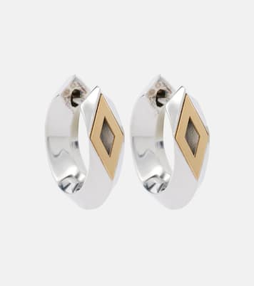 Orecchini a cerchio Hollow Small in argento sterling | Burberry
