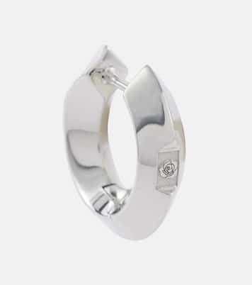 Orecchini a cerchio Hollow Small in argento sterling | Burberry