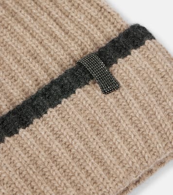 Berretto in cashmere a coste | Brunello Cucinelli