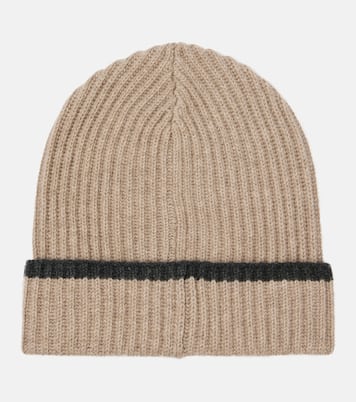 Berretto in cashmere a coste | Brunello Cucinelli
