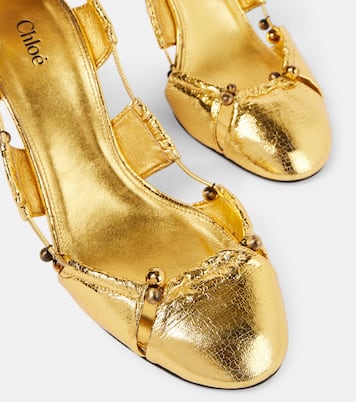 Escarpins Luna en cuir métallisé | Chloé