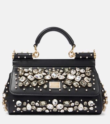 Cabas Sicily Small en cuir à ornements | Dolce&Gabbana