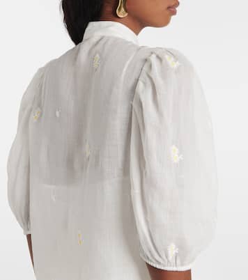 Blusa Acacia in ramia con volant | Zimmermann