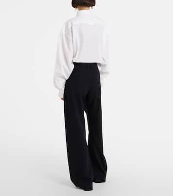 Pantaloni a gamba larga gessati | Acne Studios