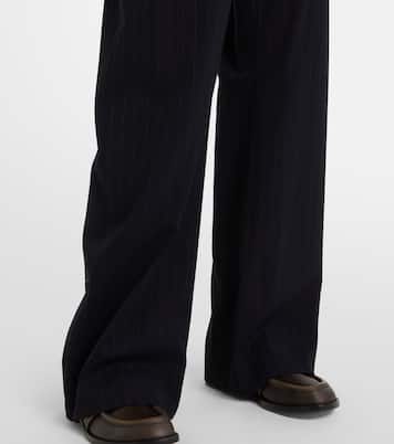 Pantaloni a gamba larga gessati | Acne Studios