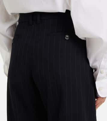 Pantaloni a gamba larga gessati | Acne Studios
