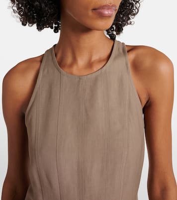 Abito midi in twill | Brunello Cucinelli