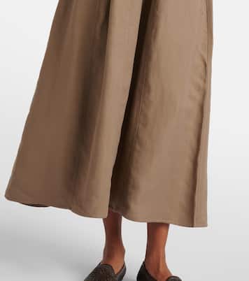 Abito midi in twill | Brunello Cucinelli