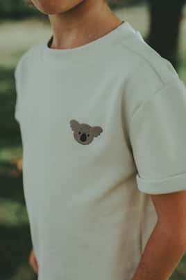 Camiseta Jarne de algodón bordada | Donsje