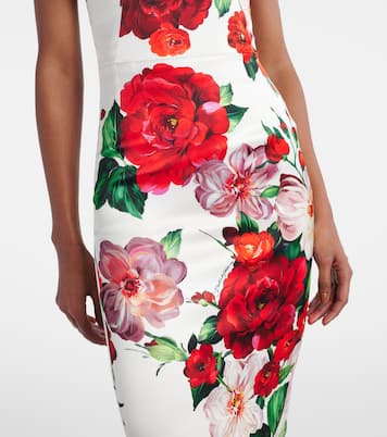 Abito midi con stampa floreale | Dolce&Gabbana