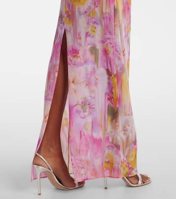 Abito lungo in jersey con stampa | Blumarine