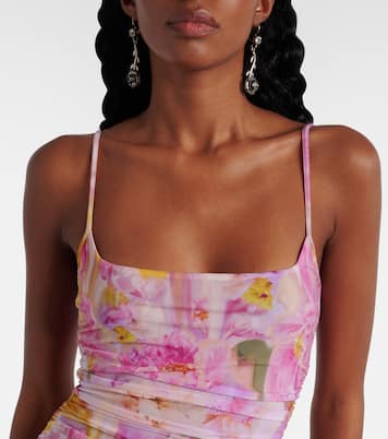 Abito lungo in jersey con stampa | Blumarine
