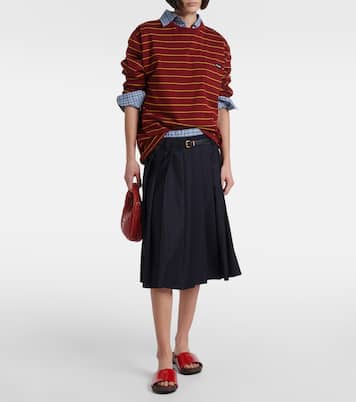 Pantoletten aus Lackleder | Miu Miu