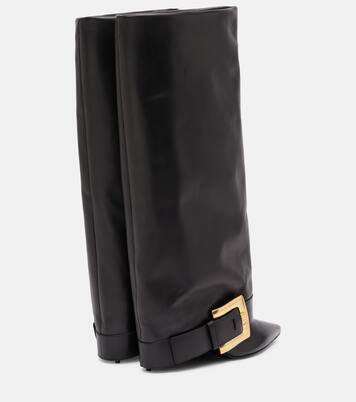 Anthem leather knee-high boots | Balmain