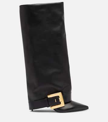 Anthem leather knee-high boots | Balmain