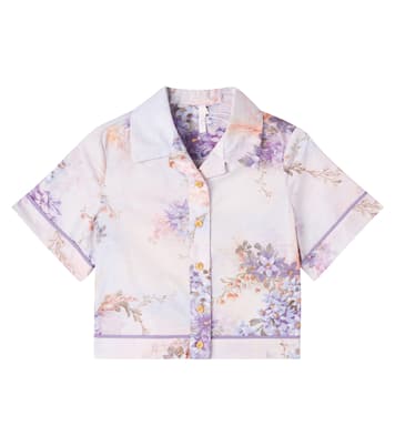 Camicia Cascadian in popeline di cotone | Zimmermann Kids
