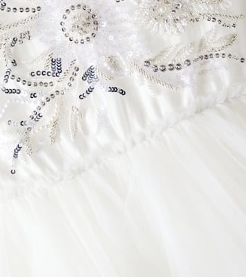 White Orchid embellished tulle dress | Tutu Du Monde