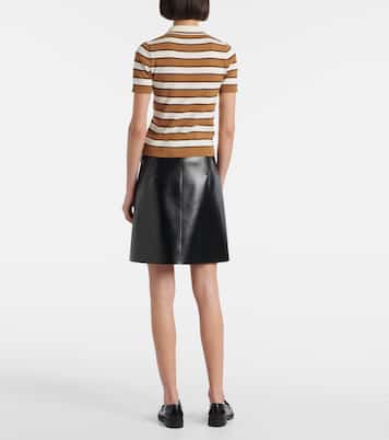 Top in maglia di cotone | Prada