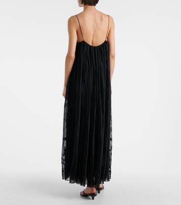 Embroidered floral tulle maxi dress | Toteme