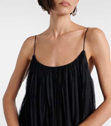 Embroidered floral tulle maxi dress | Toteme