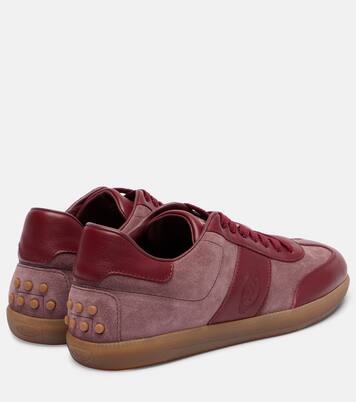 حذاء سنيكرز من الجلد السويدي والجلد Retro | Tod's