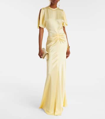Robe aus Satin | Victoria Beckham