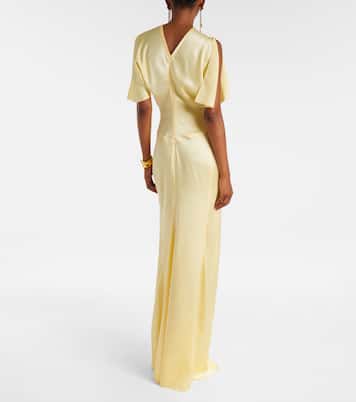 Robe aus Satin | Victoria Beckham