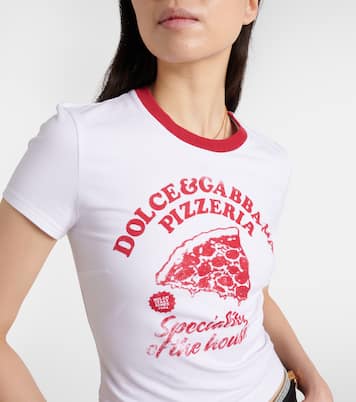 Printed cotton-blend jersey T-shirt | Dolce&Gabbana