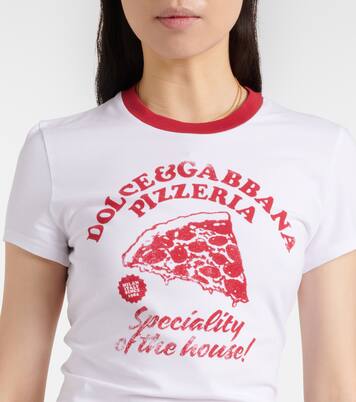 Printed cotton-blend jersey T-shirt | Dolce&Gabbana