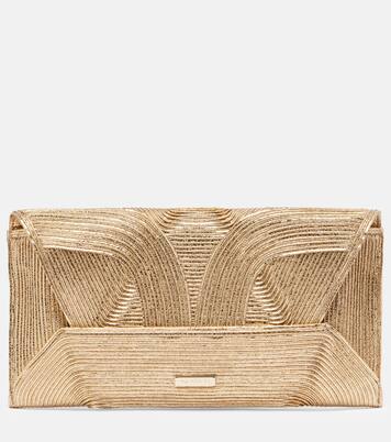 Clutch Vacanza Mini aus Raffiabast mit Leder | Aquazzura