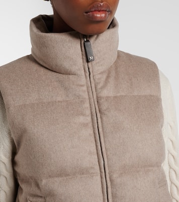 Quilted cashmere down vest | Max Mara