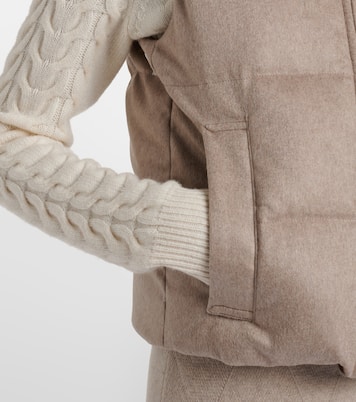 Quilted cashmere down vest | Max Mara