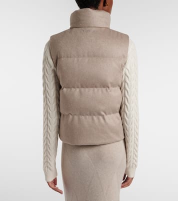 Quilted cashmere down vest | Max Mara