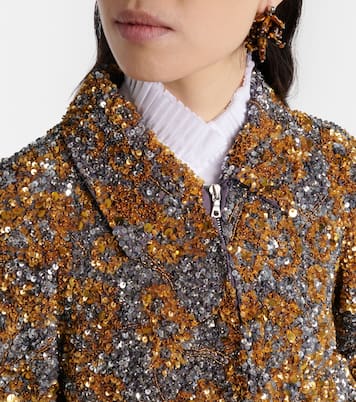 Sequined blouson jacket | Dries Van Noten