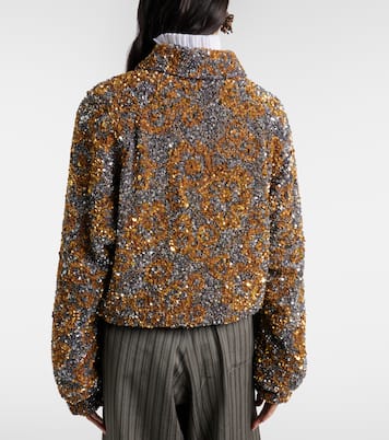 Sequined blouson jacket | Dries Van Noten