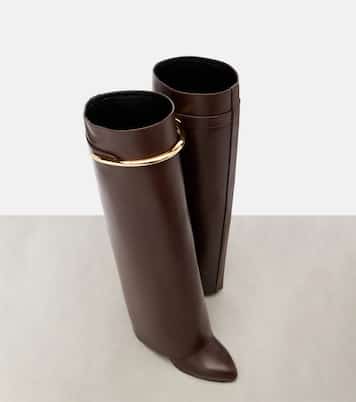 Shark 95 leather knee-high boots | Givenchy