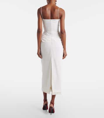 Lace-trimmed silk corset dress | Magda Butrym