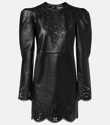 Nala laser-cut leather minidress | Isabel Marant