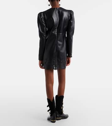 Nala laser-cut leather minidress | Isabel Marant