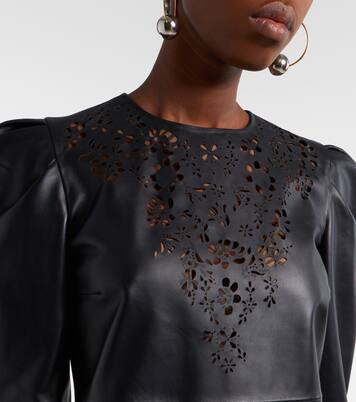 Nala laser-cut leather minidress | Isabel Marant