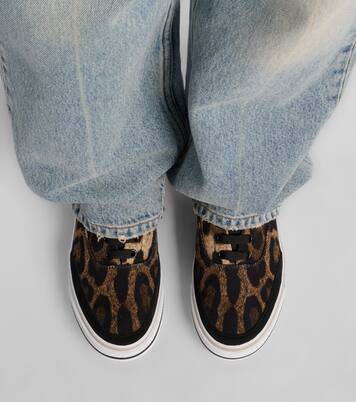 Leopard-print canvas sneakers | Dolce&Gabbana