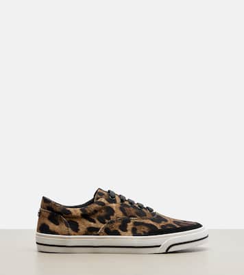 Leopard-print canvas sneakers | Dolce&Gabbana