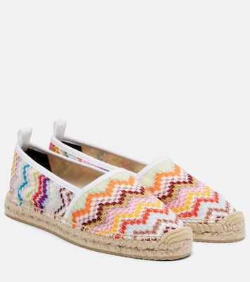 Elle Zigzag lamé espadrilles | Missoni