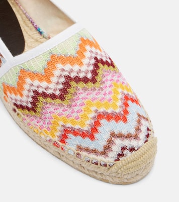 Elle Zigzag lamé espadrilles | Missoni