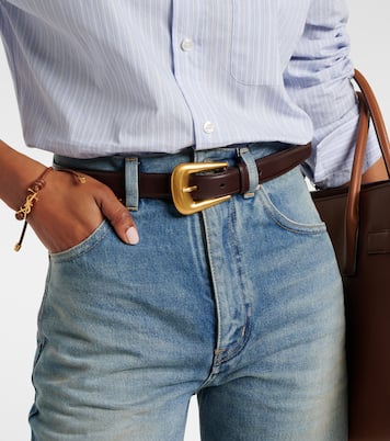 حزام للخصر من الجلد Folk | Saint Laurent