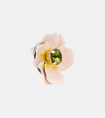 Blooming Poppy embellished earrings | Simone Rocha