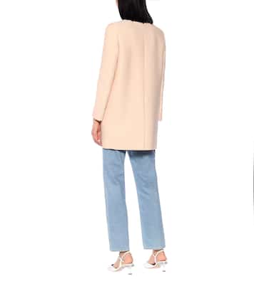Crystal-embellished cady coat | Miu Miu