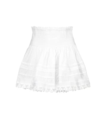 Galia cotton miniskirt | Poupette St Barth