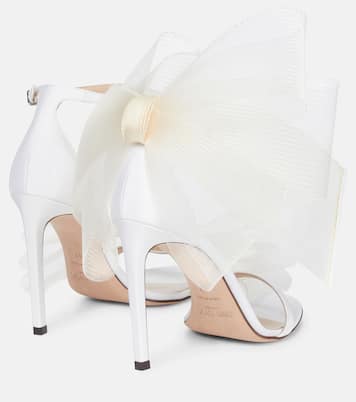 Aveline 100 bow-trimmed sandals | Jimmy Choo