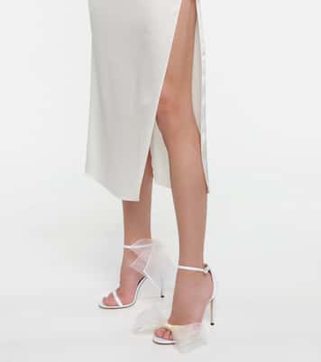 Aveline 100 bow-trimmed sandals | Jimmy Choo